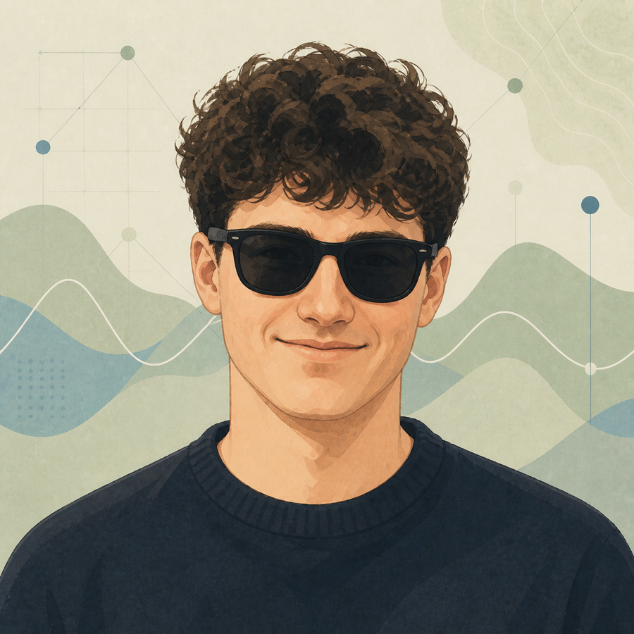 Illustrated portrait of Erem Ozdemir