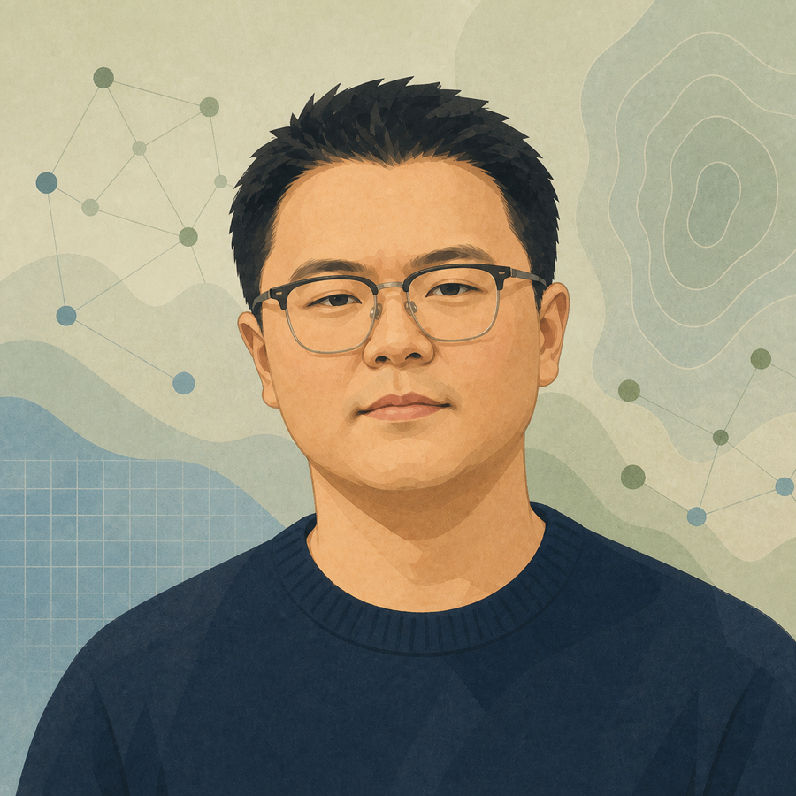 Illustrated portrait of Haoyu Wang
