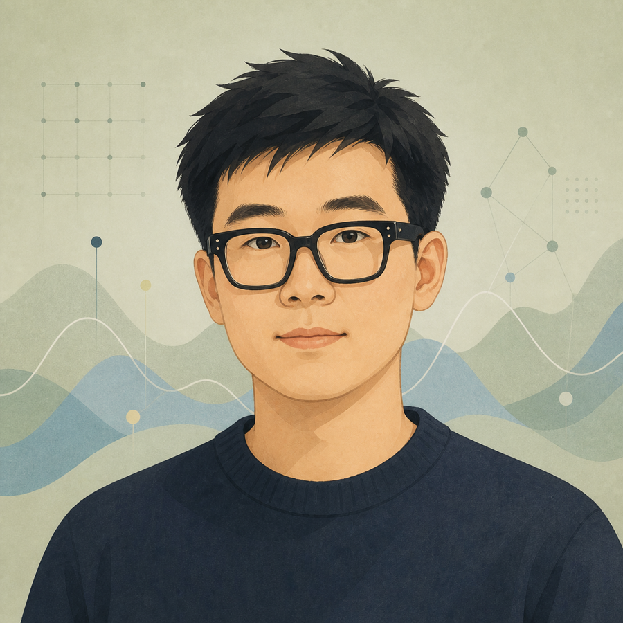 Illustrated portrait of Peizhi Yan