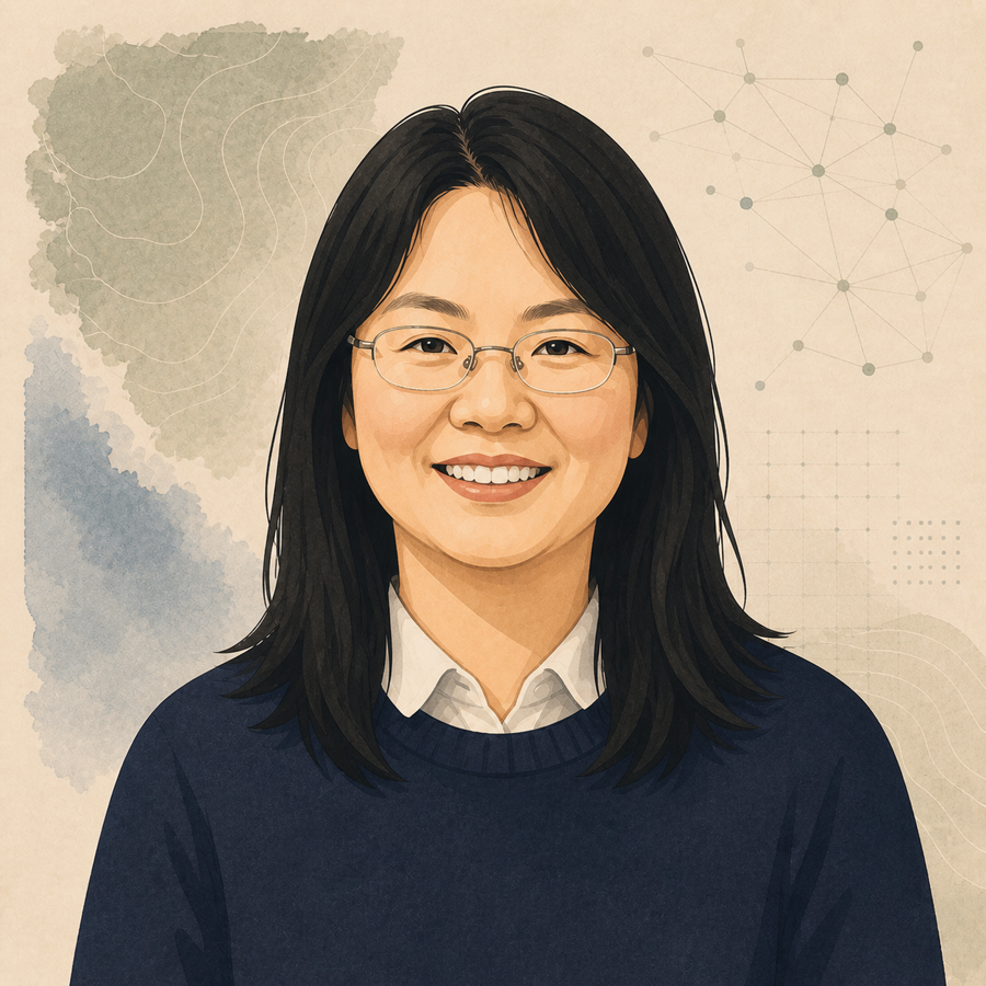 Illustrated portrait of Dr. Shan Du